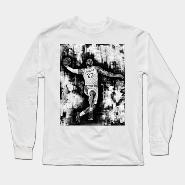 King James Long Sleeve T-Shirt by MrTeez